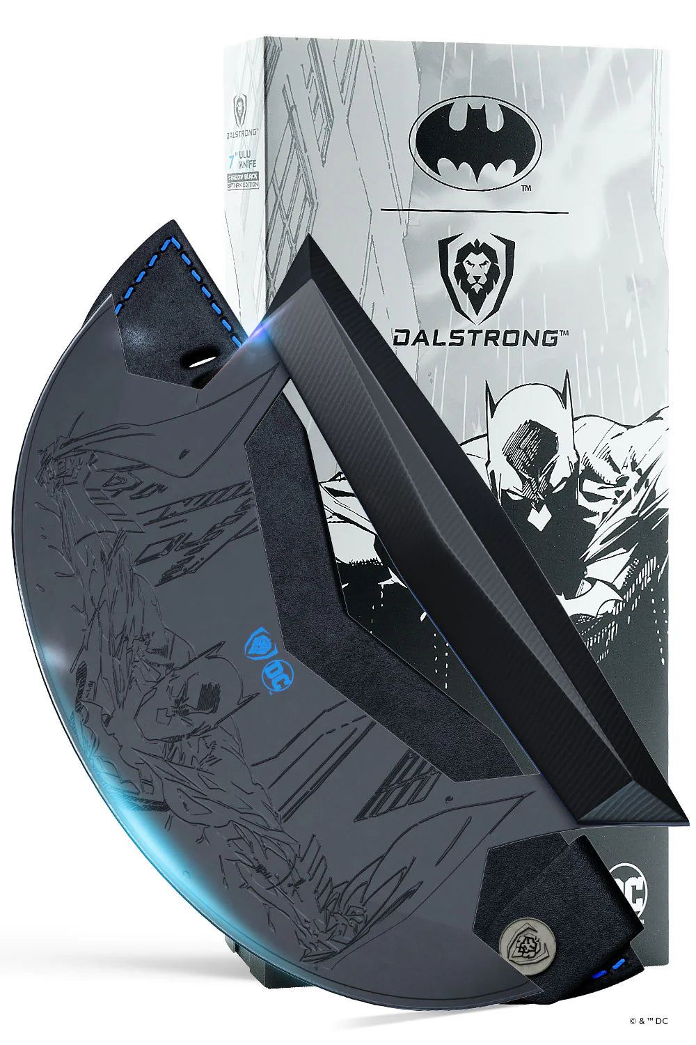 DALSTRONG Ulu Knife 7" **BATMAN™ Shadow Black Edition**