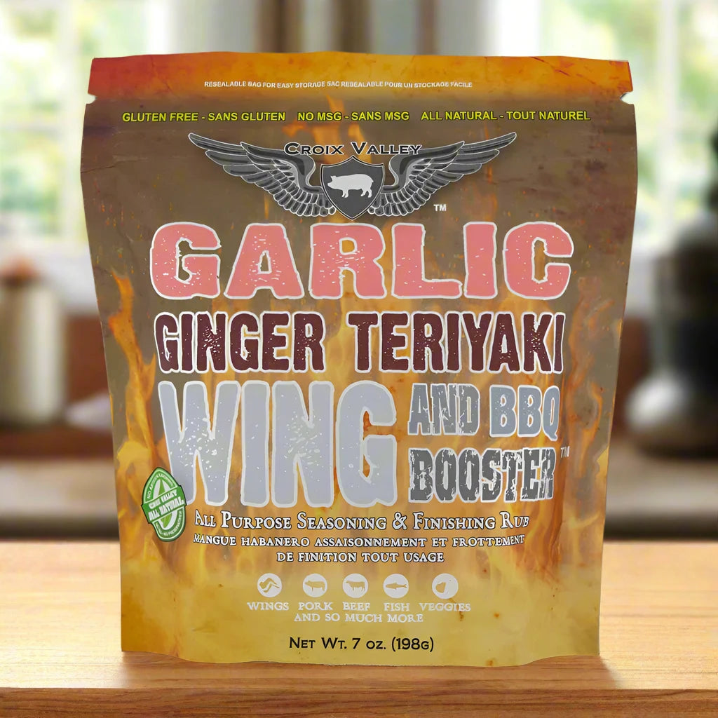 Croix Valley Garlic Ginger Teriyaki Wing and BBQ Booster