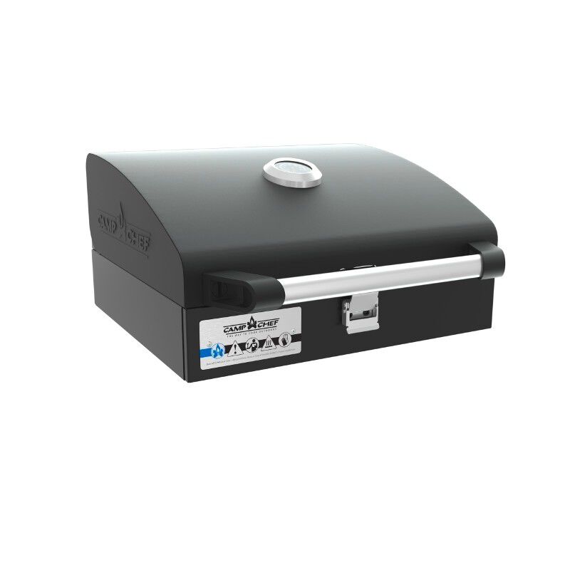black and silver grill