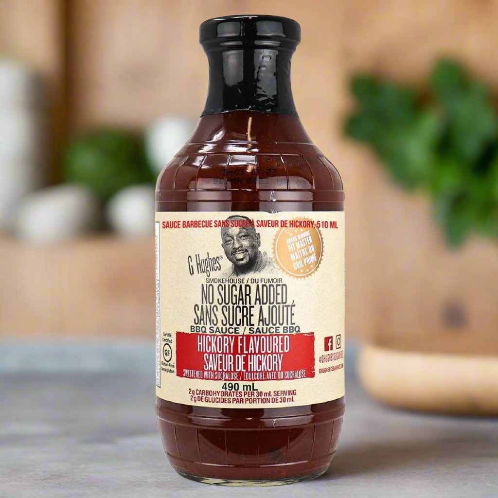 G. Hughes Sugar Free Sauces: Hickory BBQ Sauce.