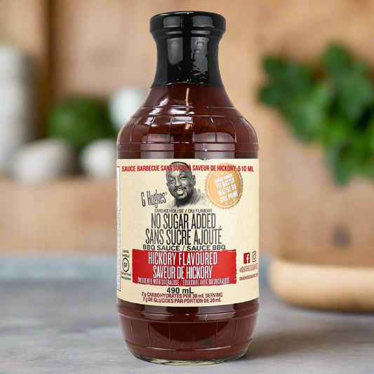 G. Hughes Sugar Free Sauces: Hickory BBQ Sauce.