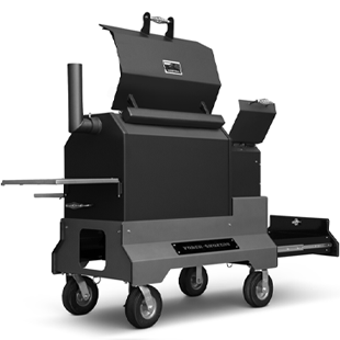 YS640S Yoder Smokers Adaptive Control System - with Yfi. Competition Pellet Grill with Steel Shelves and Drawer
