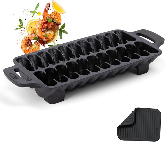 Outset Cast Iron Shrimp Pan
