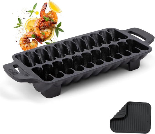 Outset Cast Iron Shrimp Pan