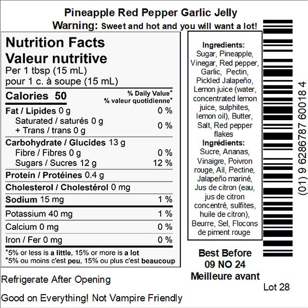 Dam Good Garlic Pineapple Pepper Garlic Jelly