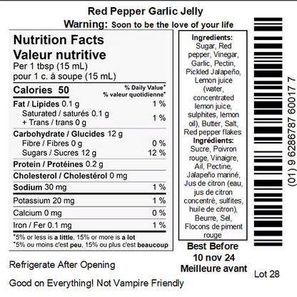 Dam Good Garlic Red Pepper Garlic Jelly