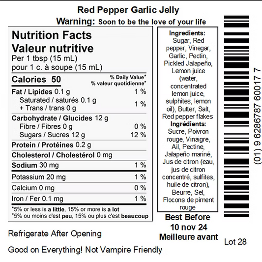 Dam Good Garlic Red Pepper Garlic Jelly