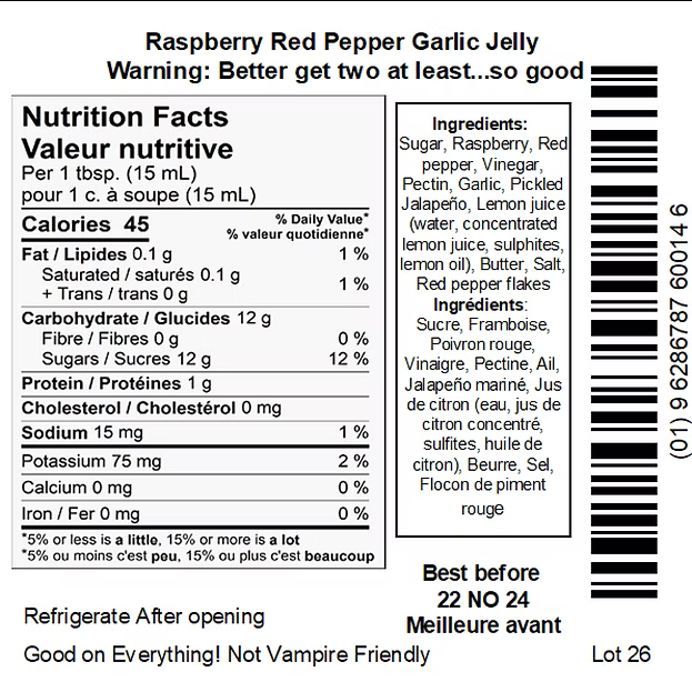 Dam Good Garlic Raspberry Pepper Garlic Jelly