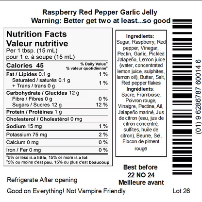 Dam Good Garlic Raspberry Pepper Garlic Jelly