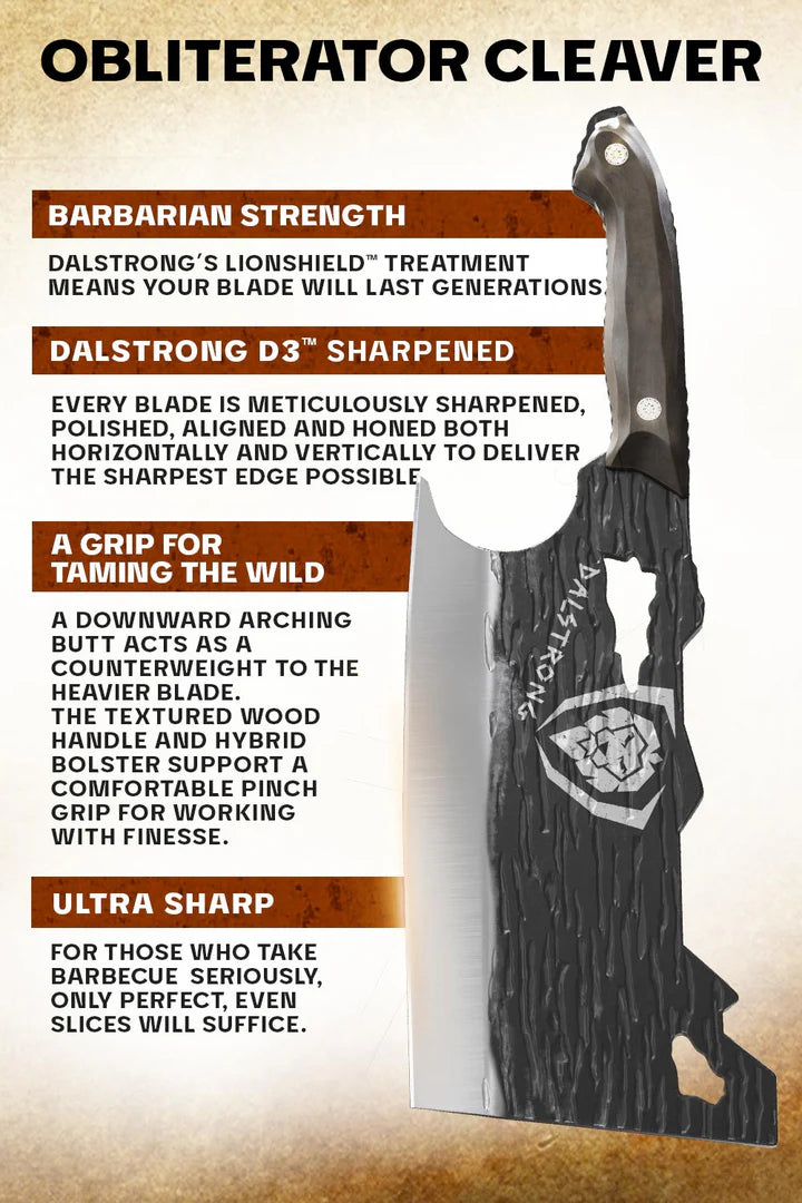 The Barbarian Series Obliterator Cleaver Knife