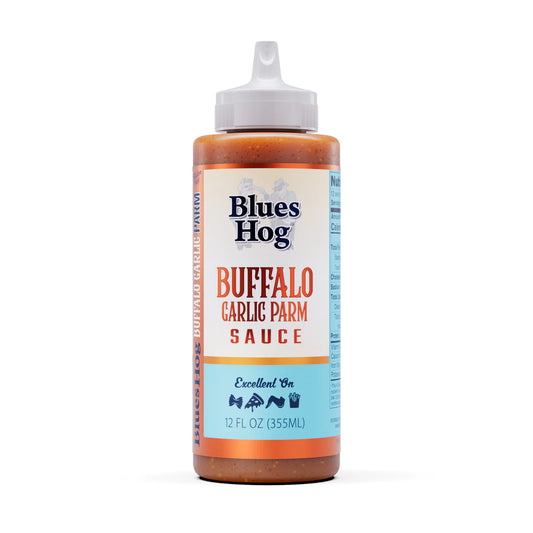 Blues Hog Buffalo Garlic Parm Sauce, 12 oz – Perfect for Marinades, Wings, Pizza & Dipping