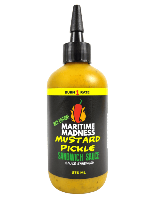MARITIME MADNESS Mild Mustard Pickle Sandwich Sauce