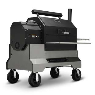 YS640S Yoder Smokers Adaptive Control System - with Yfi. Competition Pellet Grill with Stainless Steel Shelves