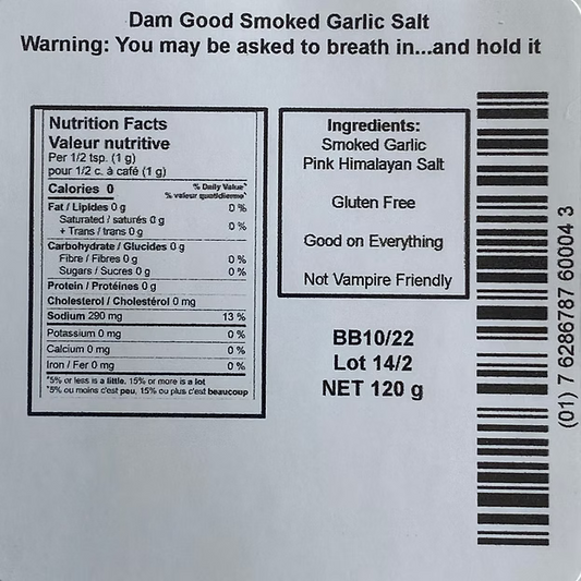 Dam Good Garlic Smoked Garlic Salt
